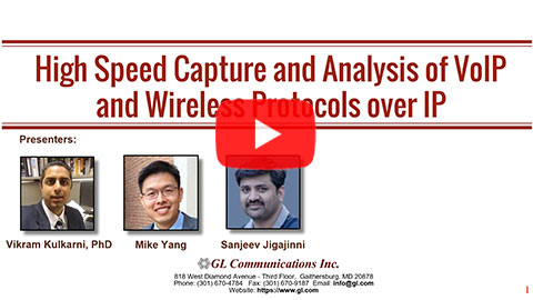 High Speed Capture and Analysis of VoIP and Wireless Protocols over IP