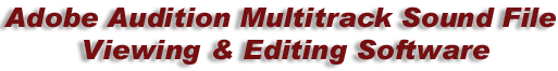 Adobe Audition Software