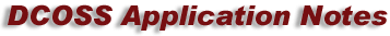 DCOSS Application Notes