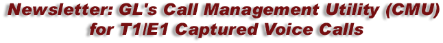 Voice Call Management GL Newsletter