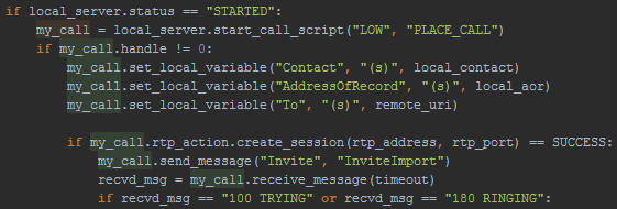Java client low level function call