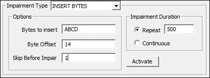 Insert bytes