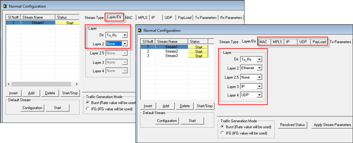 Interface Configuration Settings