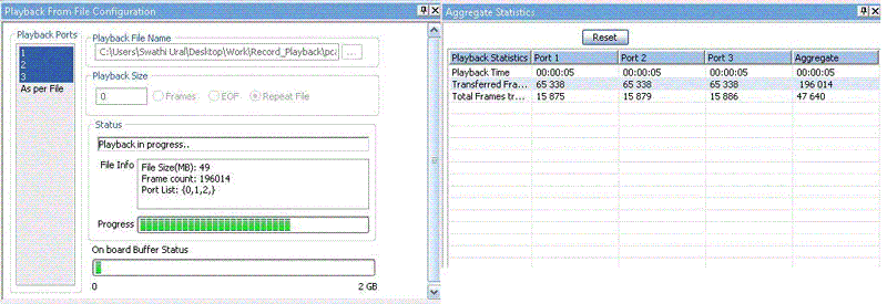 PacketExpert™ playback