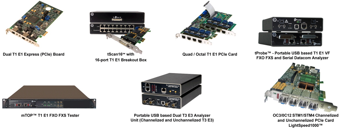 T1E1 hardware platform cards