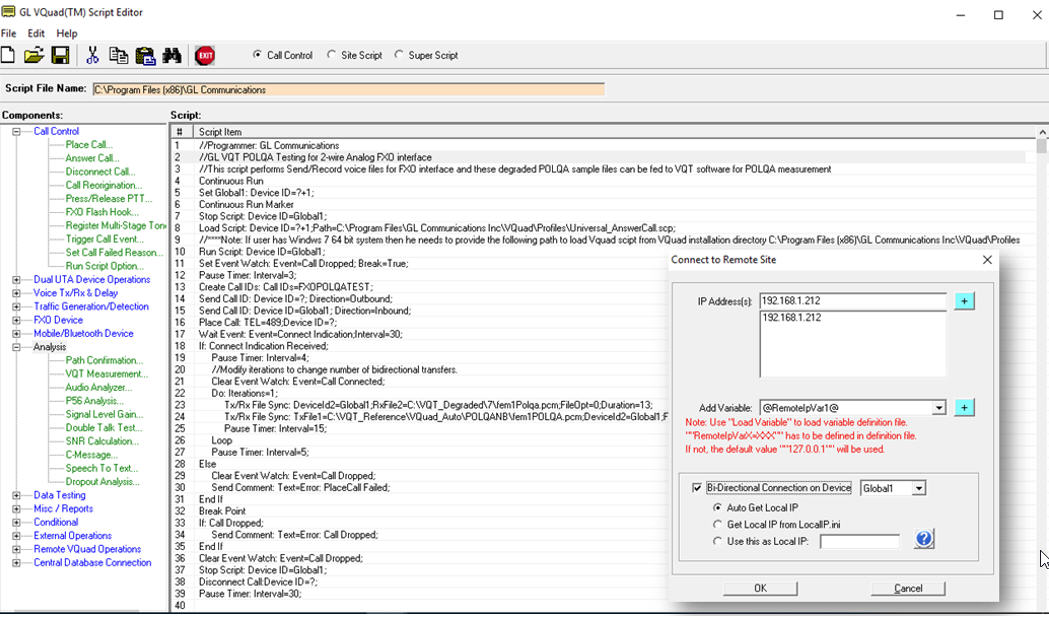 VQuad™ Script Editor