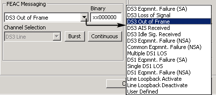 Types of FEAC Messages for T3 (DS3) Analyzers
