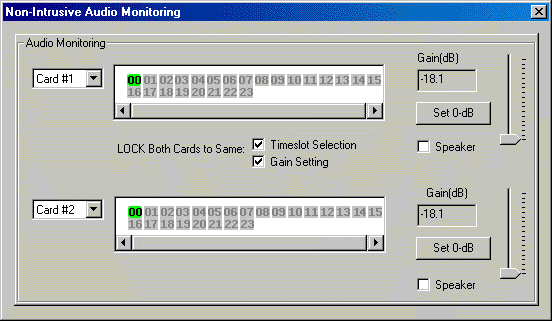 T1 E1 Non-Intrusive Audio Monitoring