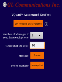 Data Tests running on Android and Apple Devices using GNetTest App
