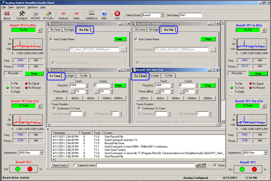 Dual VF Tx/Rx (GUI)