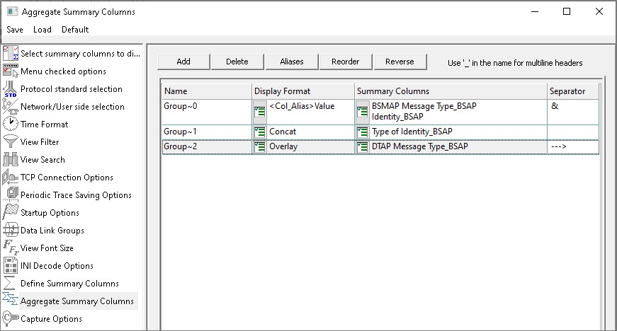 Aggregate Summary Column Group