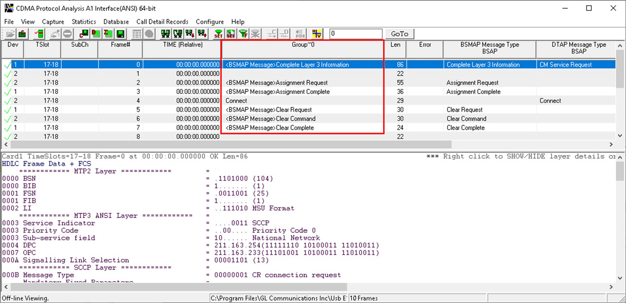 Display of Aggregate Column Group in Summary View