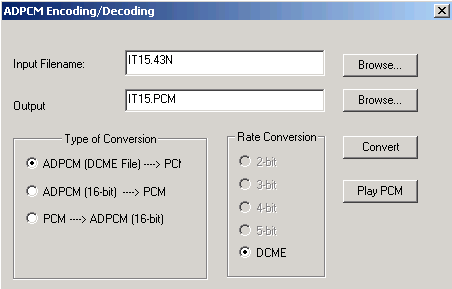 ADPCM Encoding/Decoding