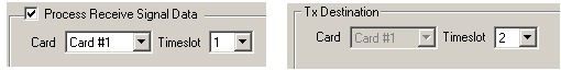 Card, Timeslot, Encoding selection