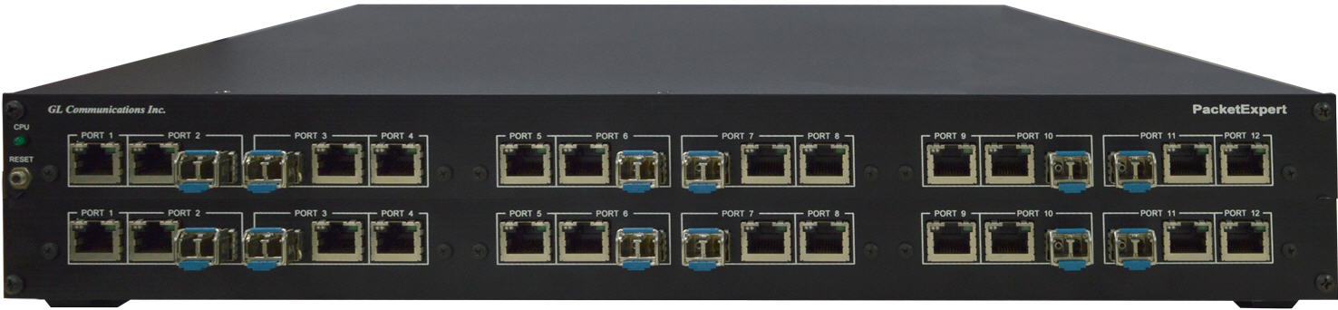 24-Port PacketExpert™ w/ Embedded Single Board Computer (SBC) within a 19' 2U Rackmount Enclosure