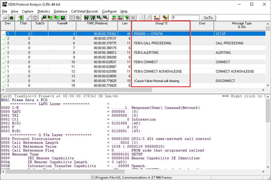 Display of Aggregate Summary Column Group
