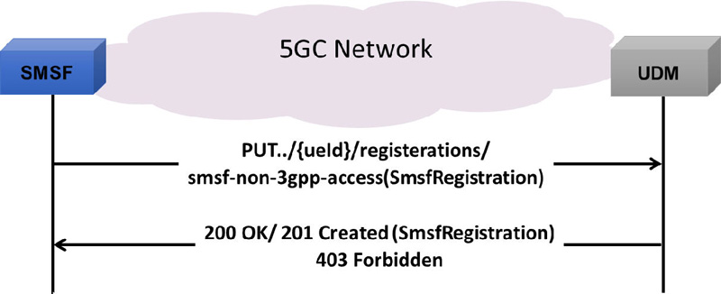 SMSF Registration for Non 3GPP Access