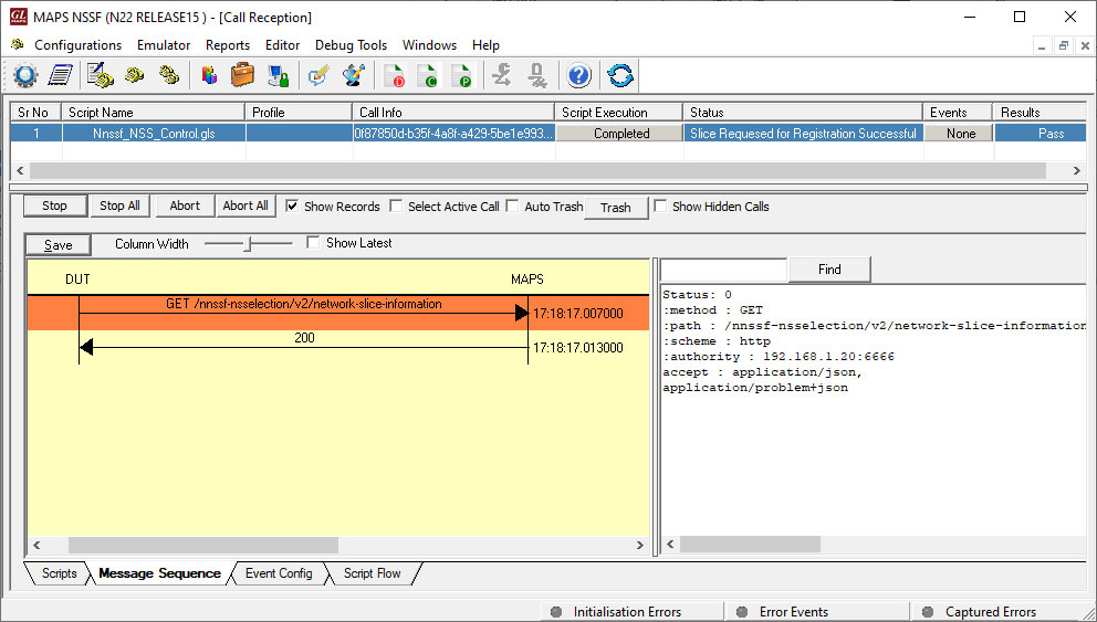 5G N22 Interface Emulator