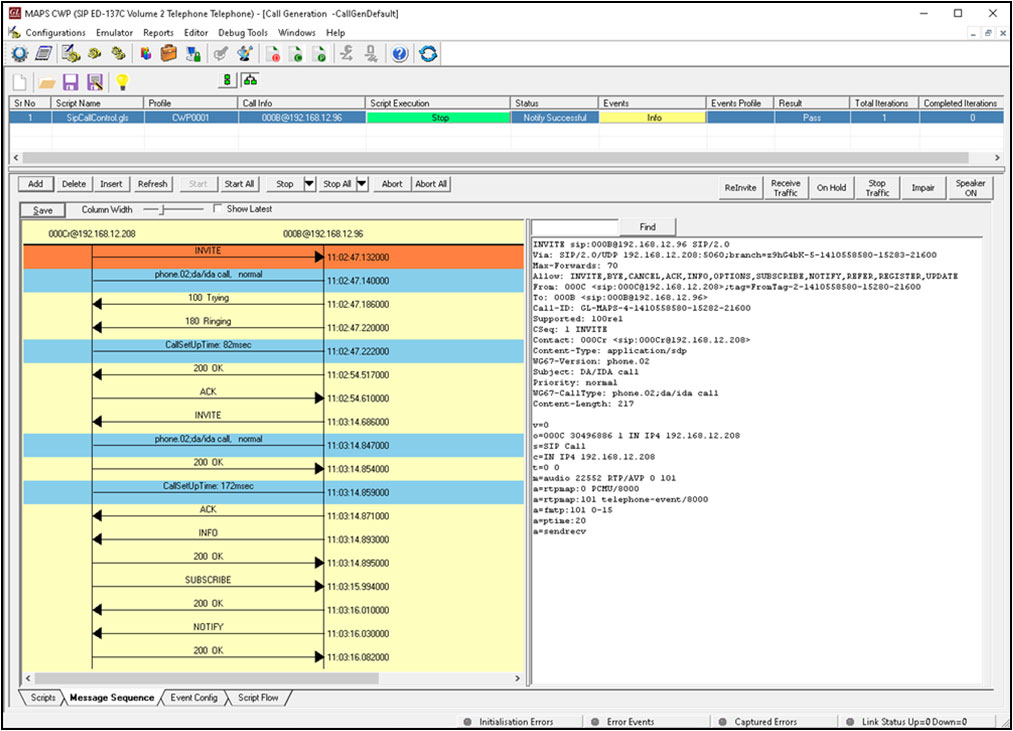 Call Generation (CWP-000A)