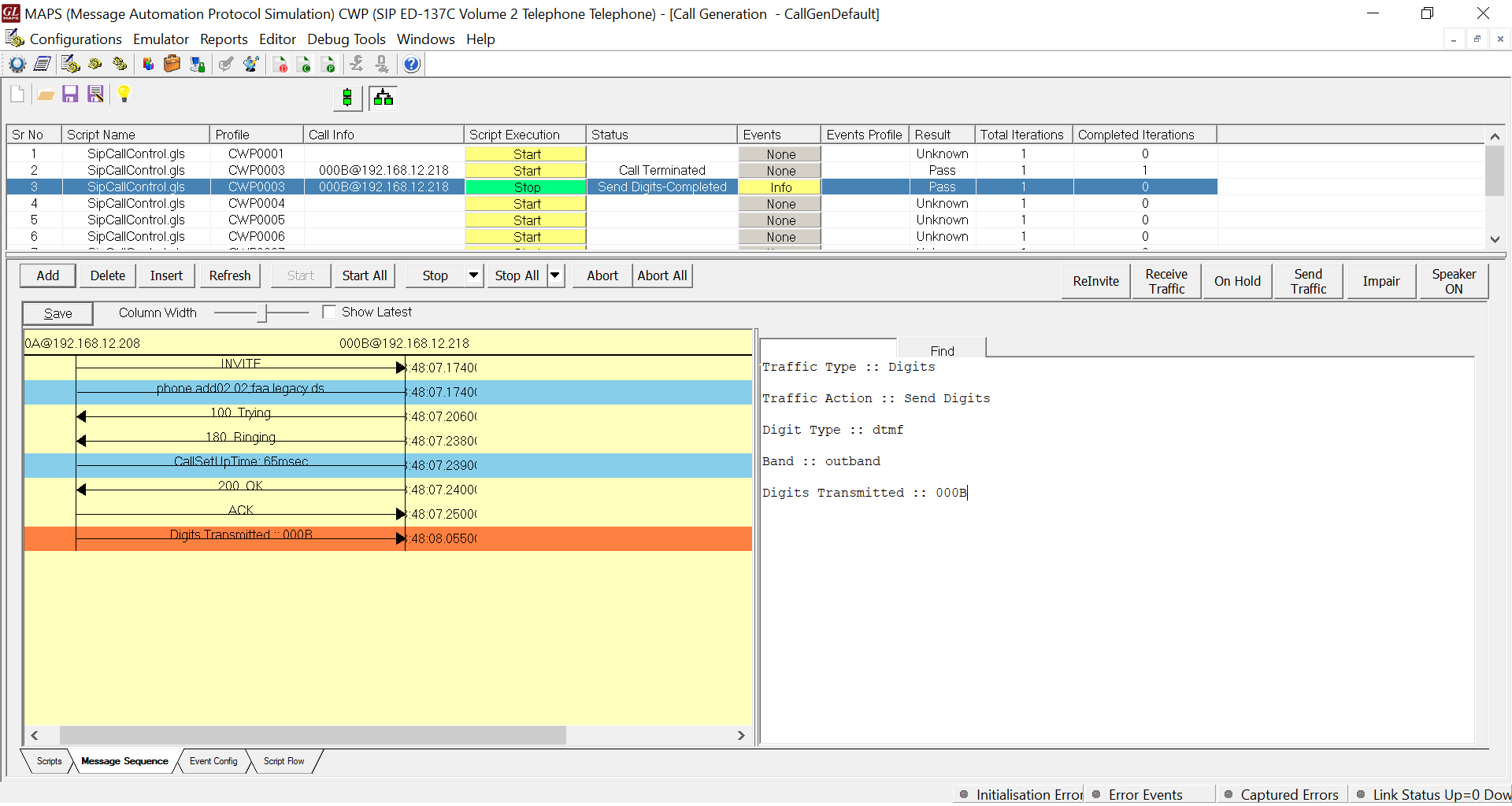 Legacy Dial-Selective DA/IDA Call