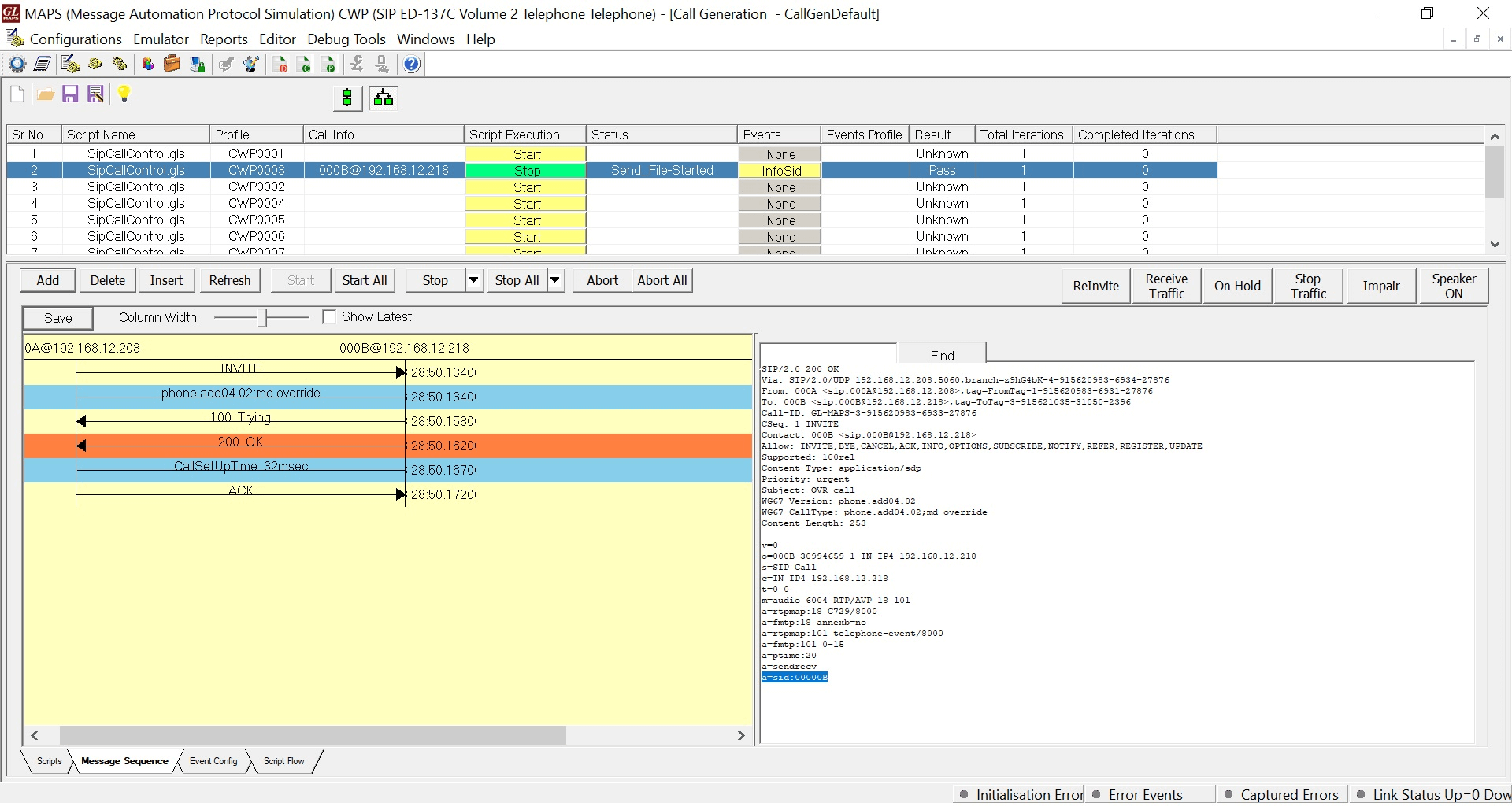 MD Override call