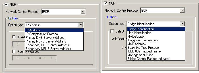 Network Control Protocol Configuration