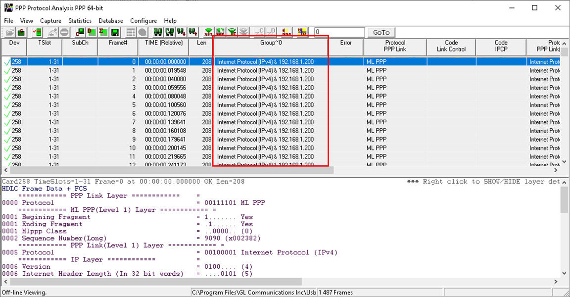 Display of Aggregate Column Group in Summary View