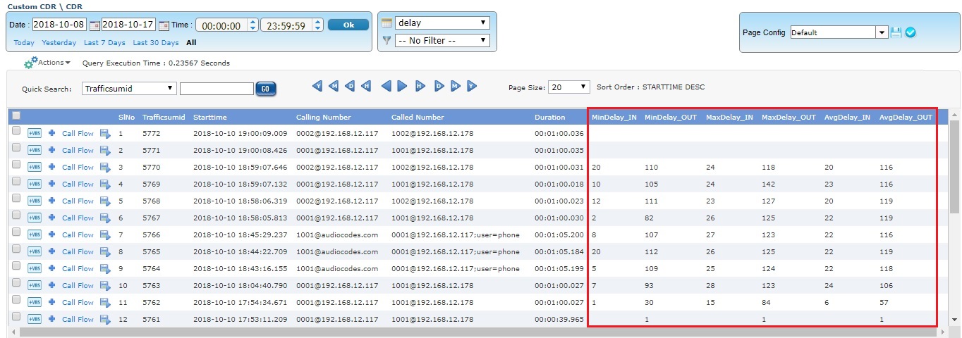 Delay Measurement (OWD)