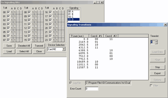 Signaling Bits Recorder Software