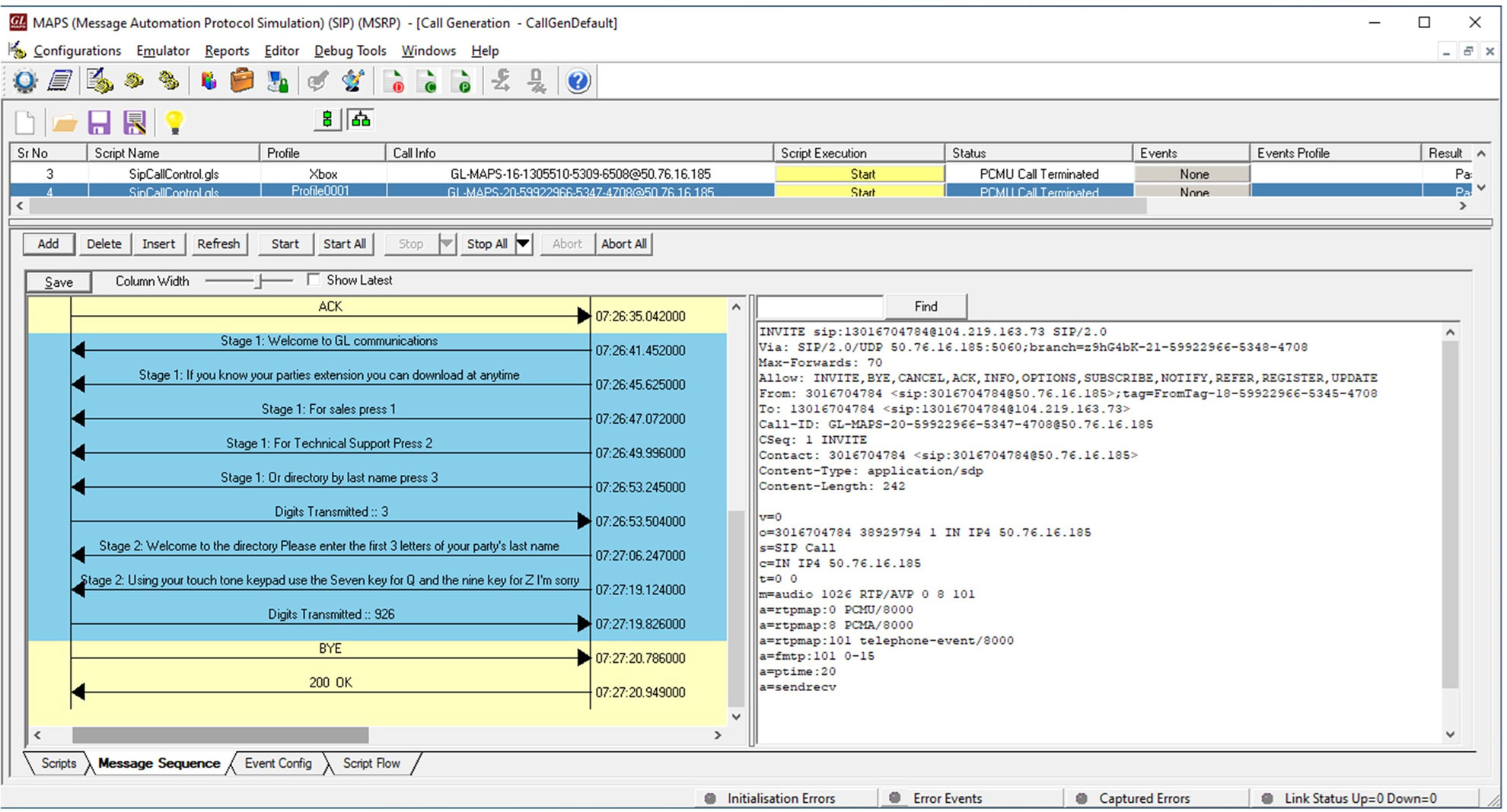 Interactive Voice Response call generation