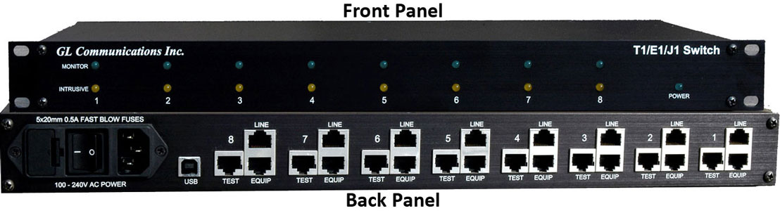 T1 E1 J1 Intrusive/Monitor Switch