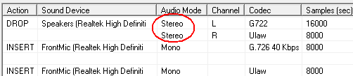 Mono and Stereo Modes