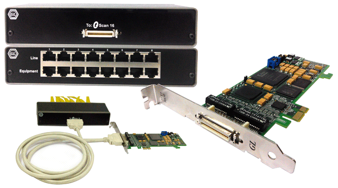 tScan front and back pod pcie card-cables