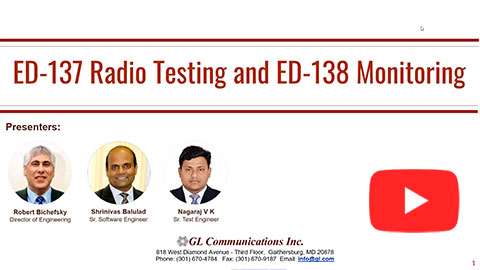 ED-137 Radio Testing and ED-138 Monitoring