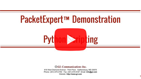 PacketExpert™ - Python Scripting
