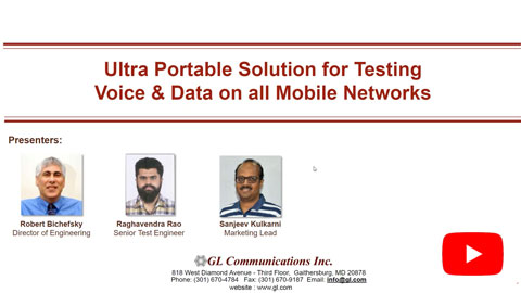 Webinar : vMobile™ - Ultra-Portable Equipment for Voice & Data Testing on all Mobile Networks