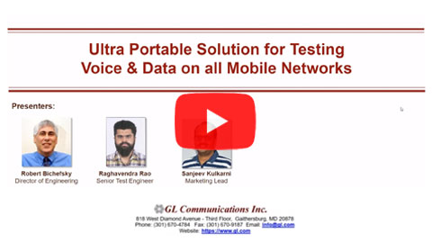 Webinar : vMobile™ - Ultra-Portable Equipment for Voice & Data Testing on all Mobile Networks