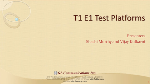 T1E1 Test Platform