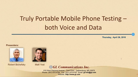 vMobile™ - Truly Portable Mobile Phone Testing, both Voice and Data