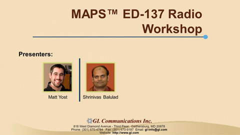 Workshop 1 : MAPS™ ED-137 Radio Emulator