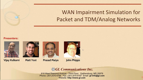 WAN Impairment Simulation for Packet and TDM/Analog Networks