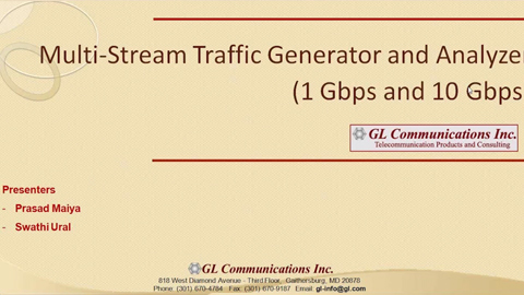 Multi-Stream Traffic Generator & Analysis (1 Gbps &10 Gbps)