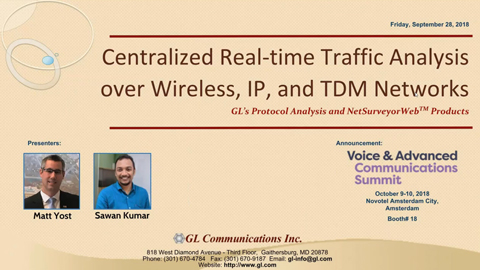 Centralized Real time Traffic Analysis Over TDM and IP Networks