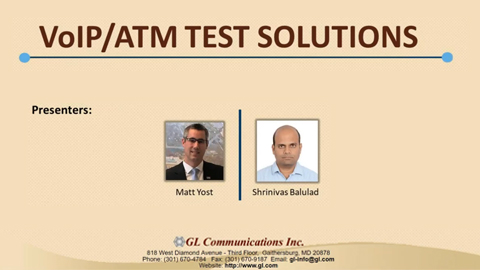 VoIP ATM TEST SOLUTIONS