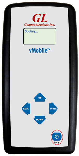 vMobile™ will display the status as Booting