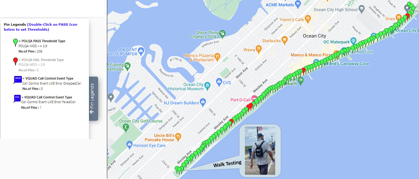 Voice Quality Walk Test – Boardwalk in Ocean City NJ