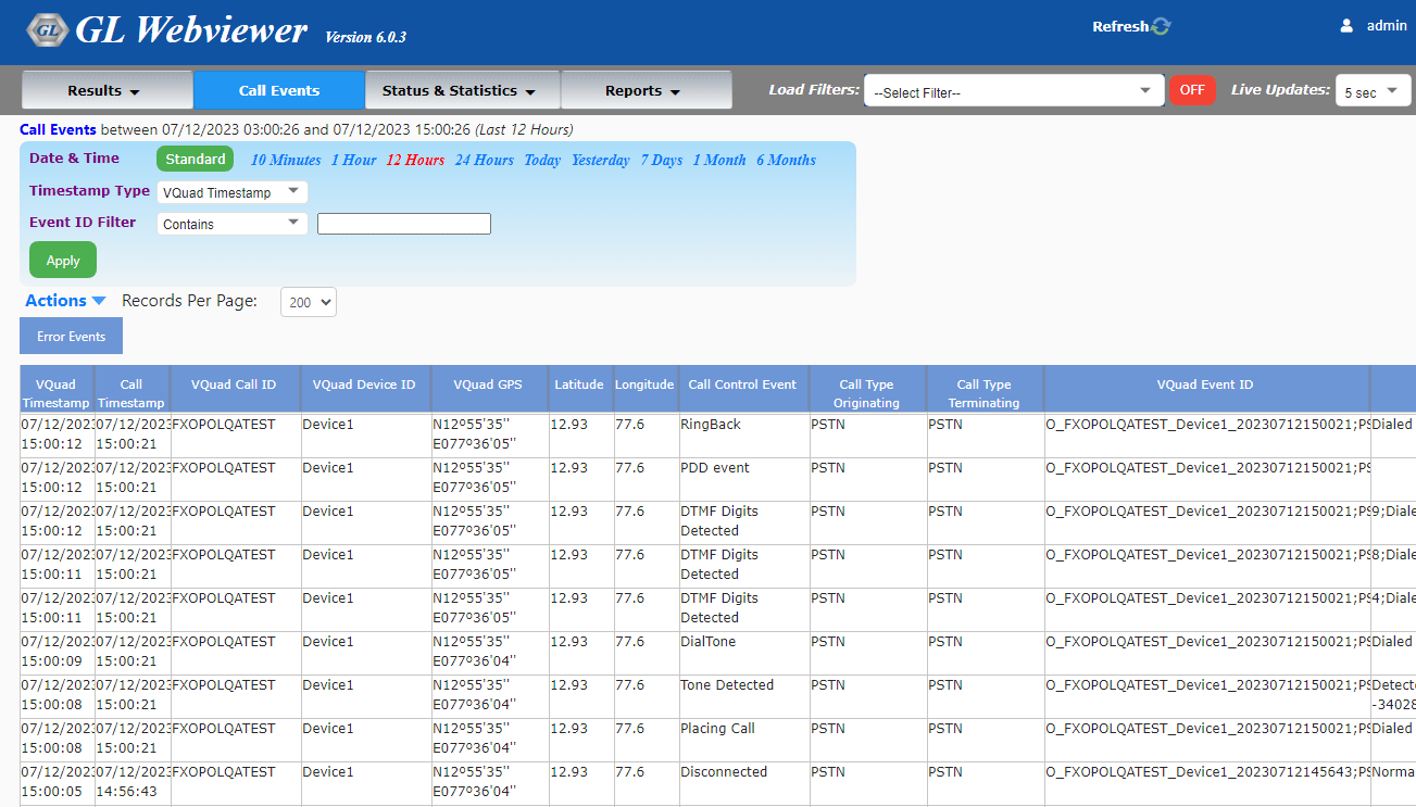 WebViewer™ Main Screen